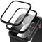 Diruite 2-Stücks Displayschutz für Apple Watch Series 9/8/7 45mm Schutzfolie,Wasserdicht 3D Titanlegierung 9H Kratzfest HD Glas Schutz für iWatch 45mm Displayschutzfolie
