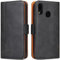 ROJIOJIO Cover per Huawei P20 Lite, Premium Pelle PU Portafoglio Flip Libro Libretto Custodia ​con [Chiusura Magnetica] [Supporto] [Porta Carte] per Huawei P20 Lite, Nero