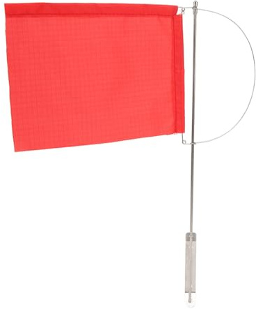 Windanzeiger Flagge Wind Monotypes Mastflagge Windanzeiger Edelstahl Rot Bootsflagge für Segelboot Yacht (200 * 160mm (7971SM))