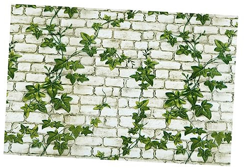 UPKOCH Handgeformte Vase Dampfreiniger Vinyl-dschungel-tapete 3d-tapete Tropische Palmentapete Wand Graue Backsteintapete Tapete Mit Regenwaldblättern Pflanze Student Obersten