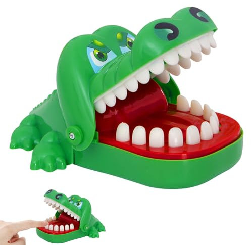Krokodil Zähne Spielzeug für Kinder Krokodil Spiel Spielzeug Zähne Brettspiele Geschicklichkeitsspiel für ab 3 Jahre Familienspiel Partyspiel für Mädchen & Jungen - Geschenk
