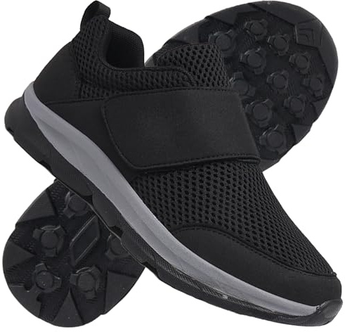 Zapatos ortopédicos para Caminar Zapatos Diabéticos para Hombre Zapatos Anchos Especiales para Pies Hinchados Cómodas Zapatillas Ajustables para Aliviar el Dolor de Pies,Negro,42/260mm
