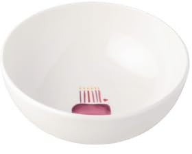 Villeroy & Boch – With Love Müslischale Weiß Happy Birthday, Spülmaschinenfest, Mikrowellensicher, Schale Geburtstagstorte, Bowl, Schüssel klein, Geschenk Geburtstag, Premium Porzellan