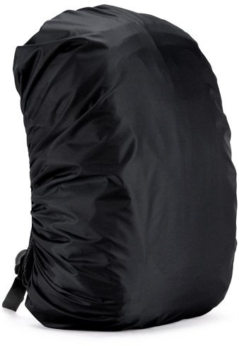 Hrlace Wasserfester Regenschutz für den Rucksack Cover Schulranzen Regenüberzug wasserdichte Regenhülle für Reisen, Klettern, Camping, Radfahren Wandern und Outdoor-Aktivitäten Schwarz 70L