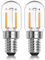 Morotty E14 Led Fridge Light Bulb Cool White 6000K, Can Replace 10W-15W Halogen, T22 Pygmy Bulb Led SES Refrigerator Bulb 230V, for Fridge Bulbs, Sewing Machine Bulbs, Cooker Hood，Night Light，2 Pack