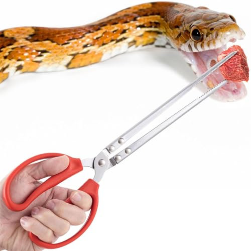 Schlangen-Futterzange – 15 Zoll rutschfeste Futterzange | Aquarium-Pinzette, Schlangen-Futterzange, Reptilien-Futterzange Aus Stahl, Werkzeuge Zum Halten Von Würmern, rutschfeste Futterzan