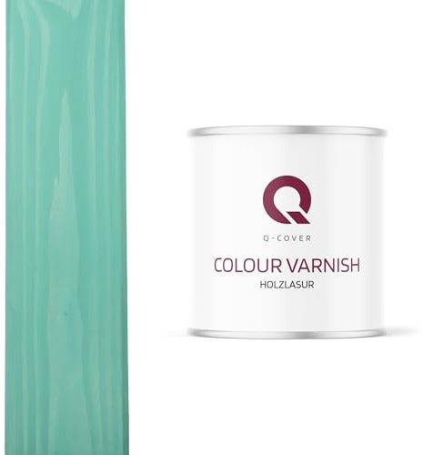Q-Cover Holzlasur Farbton Puderrosa 2,5 L Satin Holzschutz Holzschutzlasur Lasur Wasserbasierte Innen Außen Lasur Abperleffekt Für Holz