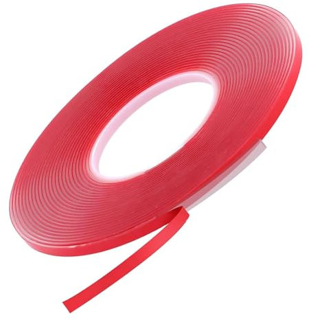 Bkemkri Forte Nastro Biadesivo Acrilico Impermeabile, Nastro Biadesivo Trasparente, Biadesivo Extra Forte, Forte Nnastro di Montaggio, per Auto, Moto, Casa, Foto, Poster, Tappeti, DIY (1 Rotolo 10M)