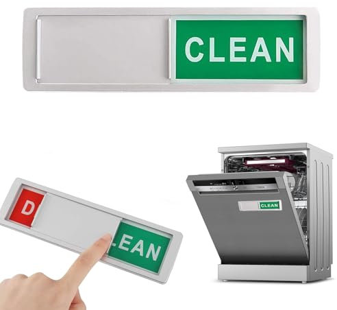 Clean Dirty Dishwasher Sign,Spülmaschine Sauber Dreckig Schild,Dirty Clean Dishwasher Magnet,Anti Rost Stab Für Spülmaschine,Spül Sauberer Schmutziges Zeichen Shutter Nur Ändert,Für Küchenorganisation