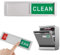 Clean Dirty Dishwasher Sign,Spülmaschine Sauber Dreckig Schild,Dirty Clean Dishwasher Magnet,Anti Rost Stab Für Spülmaschine,Spül Sauberer Schmutziges Zeichen Shutter Nur Ändert,Für Küchenorganisation