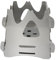 PXDOHQAW Edelstahl Herd Holzofen Camping Herdkbrenner Camping Holzbrenner Portable Barbecue Grill/Sier/7.45 * 7.45Cm