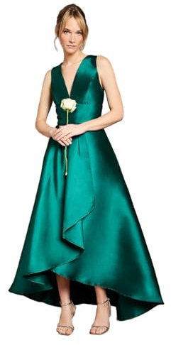 Coast Honoured Sleeveless Plunge Waterfall Twill Maxi Bridesmaid Dress