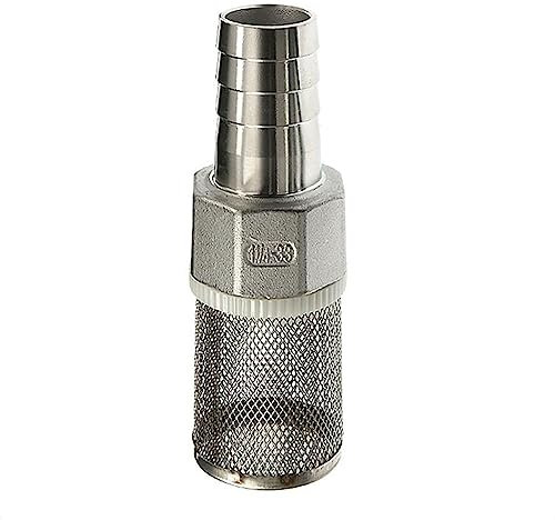 IkErna 25 33 38 40 50 Mm Filtro de Manguera de Acero Inoxidable, Filtro de Agua de Malla de Acero Inoxidable para Riego de Jardín/1-1/2-38Mm