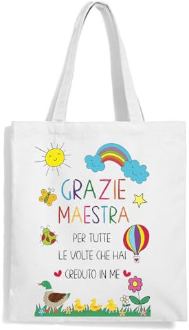 Mr. Gadgets Shopper Regalo Maestre Personalizzabili con nome (Creduto In Me)