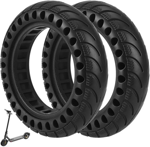 VOLOHAS 9x2,125 Vollreifen für Xiaomi M365 Elektroroller Offroad Solide Reifen 9 Zoll Vollgummireifen Reifen mit 36mm Radnabenschlitz Ersatzreifen Zubehör Hochelastischer Ersatzreifen (2 Stück)
