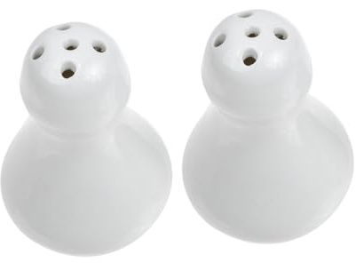 GALPADA 2pcs Salt Pepper Mills Shakers Ceramic Toothpick Holder Cole Mason Style for Restaurant Home
