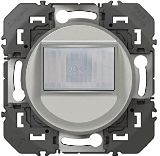 LEGRAND | Interrupteur Automatique Universel Composable Sans Neutre 100W Led Dooxie Alu, Détection De Mouvement Infrarouge, Montage Mural Encastré, Commande À Distance Possible