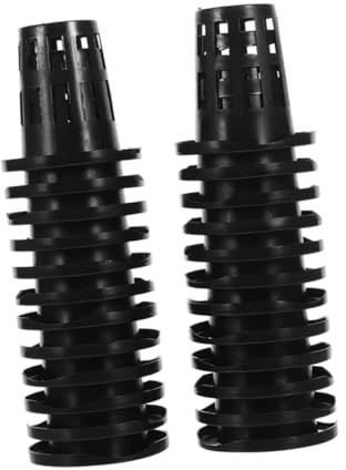 VILLCASE 50 pezzi Vasi Idroponici in Plastica Resistenti con Rete Forata per Coltivazione Fuori per Giardino Serra e Balcone