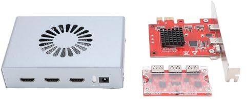VBESTLIFE DMA Fuser Kit, 2-Port-HDMI-Synthesizer mit 4K@60Hz-Display-Overlay, Verlustfreie Übertragung für Dual-PC-Gaming und Videokonferenzen