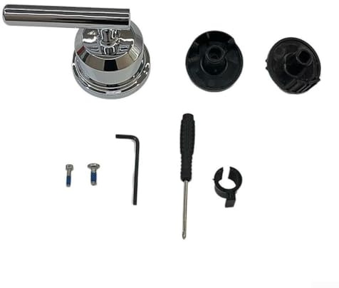 Duscharmatur-Griff Ersatz für T2901BL, verchromtes Metall-Design, passend für 1222-Kartusche, DIY-Installation für Badezimmer-Reparaturen (A)