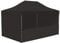 Vispronet Profi Faltpavillon/Faltzelt Basic 3x4,5 m, Schwarz, 4 Wände/Davon 1 Halbhohe Zeltwand, Stahl-Scherengitter, faltbar (weitere Farben & Größen)