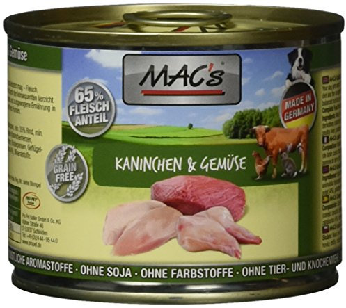 Mac's Kaninchen & Gemüse, 6er Pack (6 x 200 g)