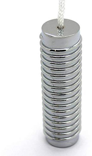 ECOSPA Stylish Coil Light Switch Pull Handles Made from Brass with a Polished Chrome Finish and Includes a 1m Cord. Quality Decorative Accessory for bathrooms and Very Easy to Install.