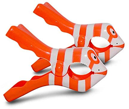 luckything 2 Stück Große Wäscheklammern Handtuchklemmen Strandtuchklammern Handtücher Simulation Fisch Towel Clips, Winddicht Klammern Auf Und Sonnenliegen Für Wäsche, Strandtuch, Badetuch, Teppich