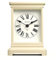 NEWGATE® Time Lord Kaminsims Uhr | Klassisches Design Einer Kutschenuhr | Blasscreme | Römische Ziffern | Zeitgenössischer klassischer Stil für Schreibtisch, Tischplatte, Regal oder Nachttisch