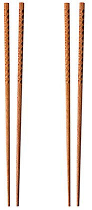 2 pares de palillos de cocina de bambú de 33/42 cm, fideos fritos caseros súper largos palillos de cocina para olla caliente, freír (tamaño: 33 cm)