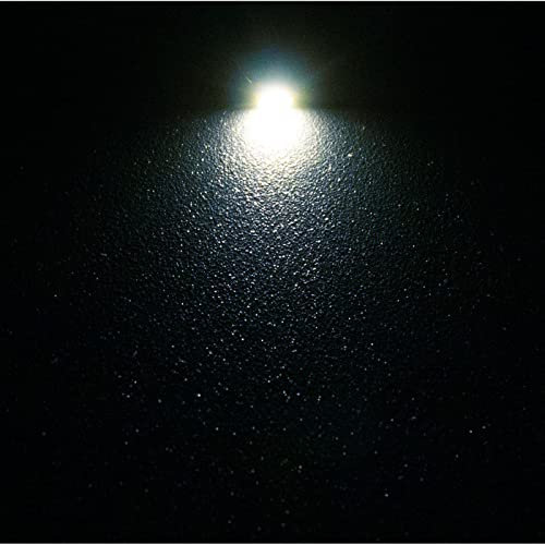 Lumonic 10x Superhelle LEDs vom Typ SMD 3528 - High Power LEDs mit Anschlussdraht zum selber Löten DIY in Farbe Kalt-Weiß 6000K - Durchmesser: 3,5x2,8