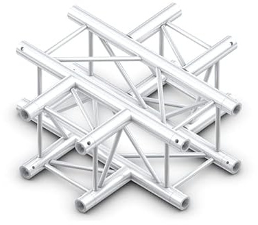 Milos Pro-30 Square F Truss - Cross 4-way QCVF41-90° corner - heavy duty - silver - F