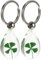 PRETYZOOM Lot de 2 porte-clés trèfle à quatre feuilles Lukcy trèfle à 4 feuilles - Porte-clés simulé -