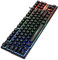 KOMBIUDA Clavier Mécanique Touches Rétroéclairé RGB Clavier Gamer Filaire pour Pc Bureau Et École Design Ergonomique Et Effet Lumineux