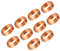 PATIKIL 22mm Tube OD Compression Sleeves Ferrules, 5 Pack Copper Ferrule Fitting Compression Fitting Assortment Kit for Air Water Gas