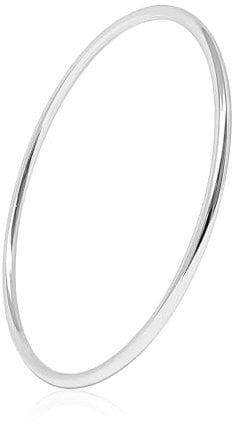 Mary & Jules Armreif Damen aus 925 Sterling Silber, anlaufgeschützt, Armband Damen Durchmesser 6,2 cm, für Frauen und Mädchen, aus recyceltem Silber