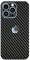 GIOPUEY[2 Stück Rückseite Folie Kompatibel mit iPhone 12 Pro, iPhone 12 Pro Rückseite Schutzfolie, Kohlefaser-Textur, Matte Textur, Anti-Fingerabdruck, Anti-Kratzer - Black
