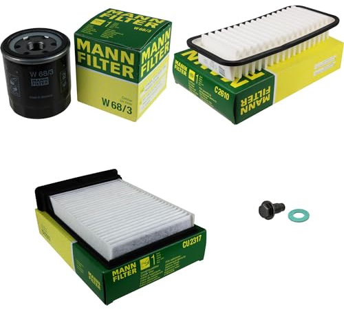 EISENFELS Inspektionspaket Wartungspaket Filterset mit Ölfilter W 68/3, Luftfilter C 2610, Innenraumfilter CU 2317, Verschlussschraube