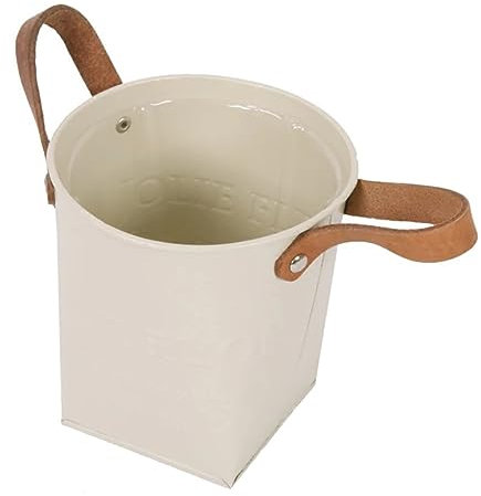 MAGICLULU Pot De Fleurs en Fer Robuste Et Résistant Grand Format 8 Cm De Diamètre X 13 Cm De Hauteur Décoratif pour La Maison