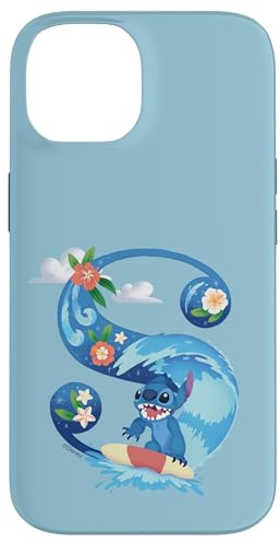 Hülle für iPhone 14 Disney Alphabet Monogramm Lilo & Stitch Buchstabe S für Stitch