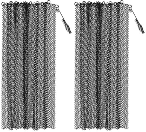 PRETYZOOM 2st Maschensiebe Für Kamine Sichtschutzvorhänge Für Kamin Kaminschirme Für Holzkamin Kaminvorhang Für Zuhause Haushaltsgeräte Kamine Mesh Platten Mesh-panel Eisen Brennendes Holz