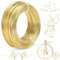 1mm Draht Zum Basteln 30m Aluminiumdraht Anodized Basteldraht Gold Schmuckdraht Wire Draht Sehr Weich, Biegsam und Vielseitig Verwendbar für die Herstellung