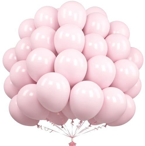 Unisun Palloncini Rosa Pastello, 50 Pezzi 12 Pollici Palloncini Macaron Rosa, Palloncini Rosa per Donne Ragazze Festa Compleanno Nuziale Baby Shower Matrimonio Addio al Nubilato Laurea Decorazioni