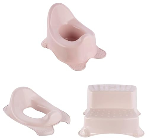 keeeper Pure Kinderpflege Set 3tlg.: Babytopf, Toilettensitz und Tritthocker, nordic red