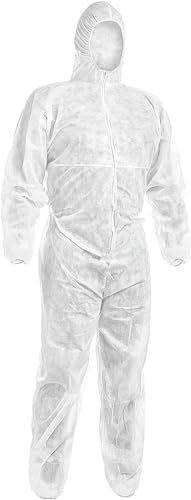 BRBEN Tuta Protettiva Monouso BRTKM-001 Tipo 5 e 6 - Categoria 3 Taglia L