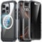 AMILIFECASES for iPhone 16 Pro Case Magnetic, Fit for Magsafe, [Built-in 9H Tempered Glass Screen Protector + Privacy Screen Protector] 360 Full Body Bumper Clear Back Case for iPhone 16 Pro - Black