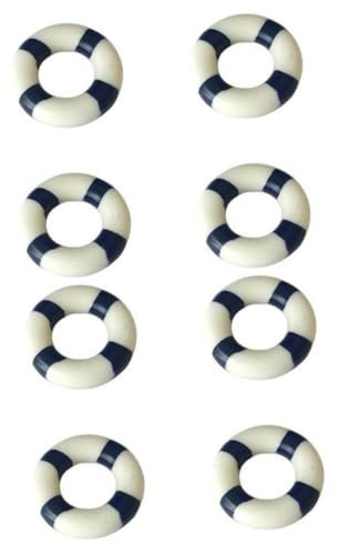 Zerodeko 20 STK Schwimmreifen Nautischer Schwimmring Lebensretter-poolring Segelboot Mini-rettungsring Mediterraner Schwimmring Natation Landschaft Rettungsring Ort Fariy Bambus Blue