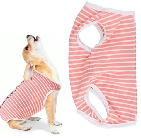 Dokeno Hundebody Nach Op Erholungsanzug für Hunde Anti Lecken Hund Onesies Kegel E-Halsband Alternative Erholungsanzug für Hunde Katzen nach der Operation (M)