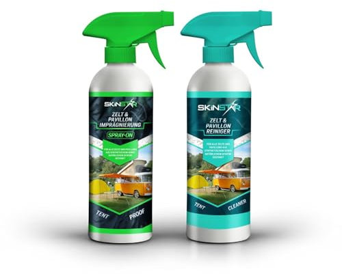 SkinStar Zelt & Pavillon Reiniger Spray-On Imprägnierung Tent Cleaner & Proof Imprägnierspray