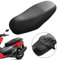 Motorradsitzbezug,Universal Motorradsitzbezug mit Elastischem Leder Wasserdicht Sitzabdeckung Roller Moped Sitzbezug Sitzbank Abdeckung Motorrad Sitzbank Kissen für Motorrad Roller Moped